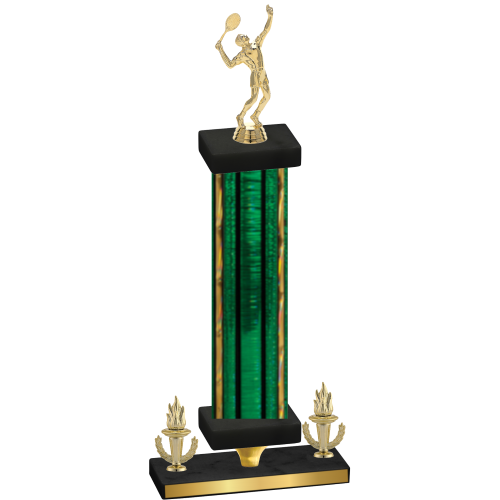 Premium Single Green Glacier Victory Tennis Trophy