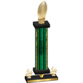 Premium Single Green Glacier Fourth Place Football Trophy