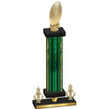 Premium Single Green Glacier Victory Football Trophy