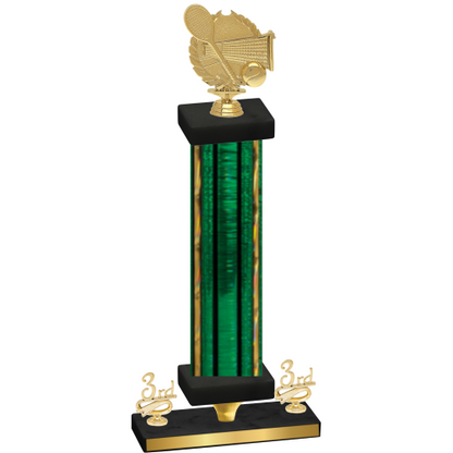 Premium Single Green Glacier Third Place Tennis Trophy