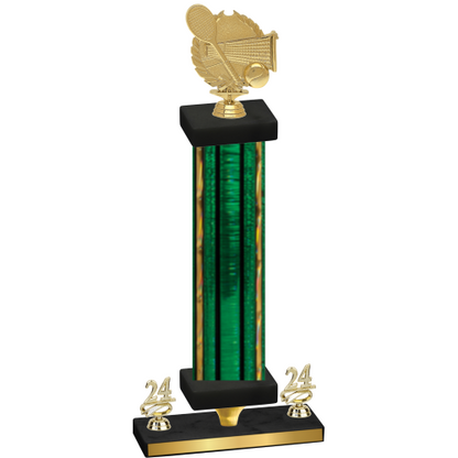 Premium Single Green Glacier Year Tennis Trophy