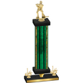 Premium Single Green Glacier First Place Hockey Trophy