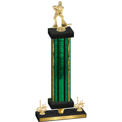 Premium Single Green Glacier First Place Hockey Trophy