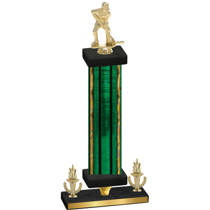 Premium Single Green Glacier Victory Hockey Trophy