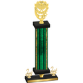 Premium Single Green Glacier Second Place Pickleball Trophy