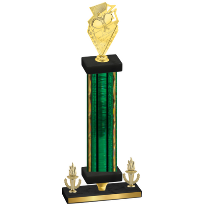 Premium Single Green Glacier Victory Pickleball Trophy