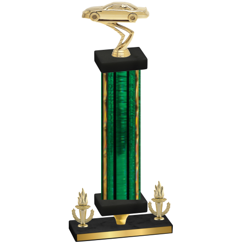 Premium Single Green Glacier Victory Cars Trophy
