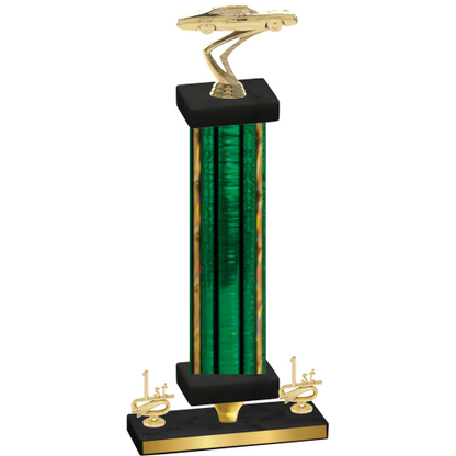 Premium Single Green Glacier First Place Cars Trophy