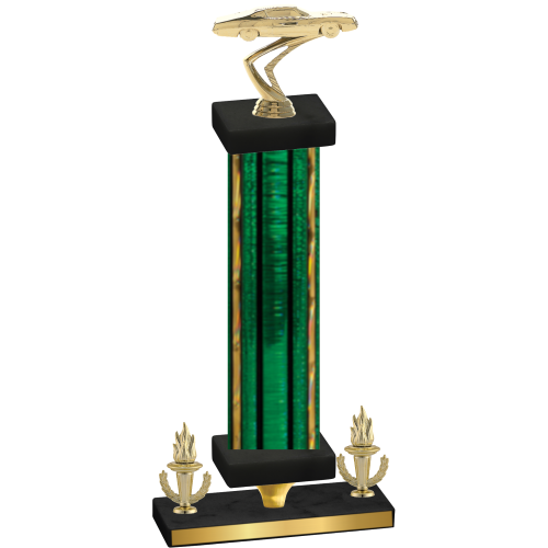 Premium Single Green Glacier Victory Cars Trophy