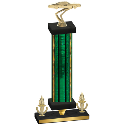 Premium Single Green Glacier Victory Cars Trophy