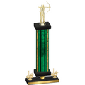 Premium Single Green Glacier First Place Archery Trophy