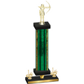 Premium Single Green Glacier First Place Archery Trophy
