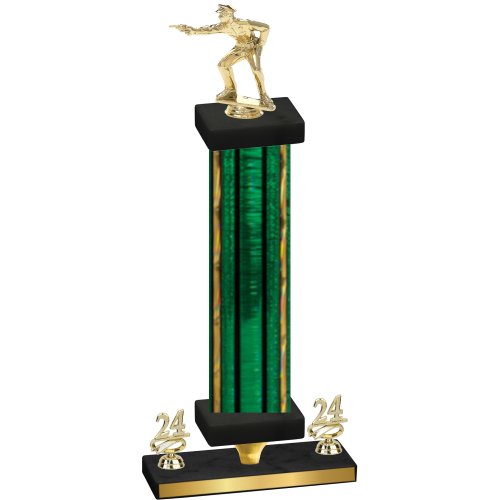 Premium Single Green Glacier Year Shooter Trophy