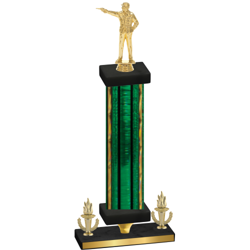 Premium Single Green Glacier Victory Shooter Trophy