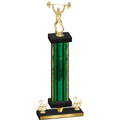Premium Single Green Glacier Second Place Weights Trophy