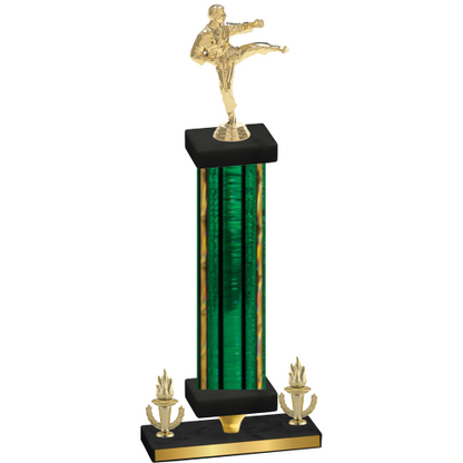 Premium Single Green Glacier Victory Karate Trophy