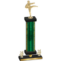 Premium Single Green Glacier Year Karate Trophy
