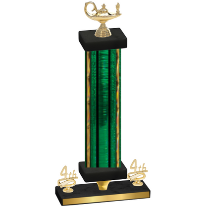 Premium Single Green Glacier Fourth Place Academics Trophy