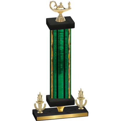 Premium Single Green Glacier Victory Academics Trophy