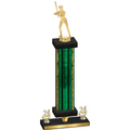 Premium Single Green Glacier Year Softball Trophy