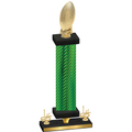 Premium Single Green Carbon Fiber First Place Football Trophy