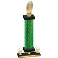 Premium Single Green Carbon Fiber Second Place Football Trophy
