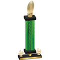 Premium Single Green Carbon Fiber Fourth Place Football Trophy