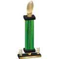 Premium Single Green Carbon Fiber Year Football Trophy