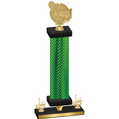 Premium Single Green Carbon Fiber First Place Tennis Trophy