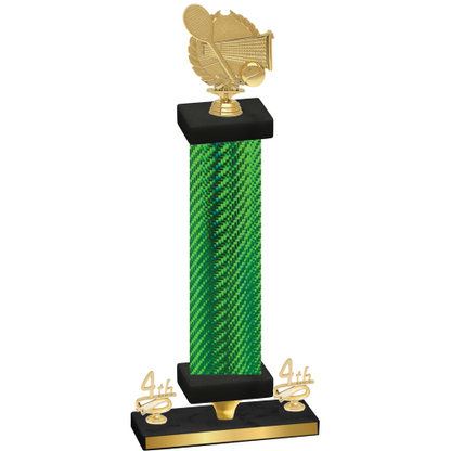 Premium Single Green Carbon Fiber Fourth Place Tennis Trophy