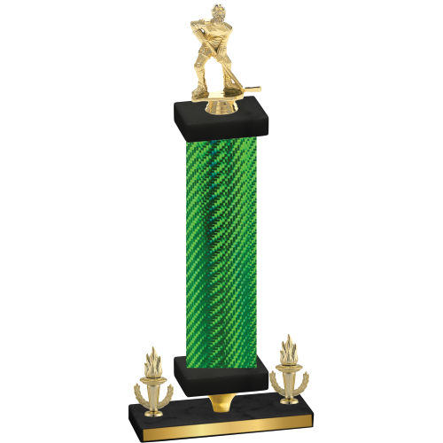 Premium Single Green Carbon Fiber Victory Hockey Trophy