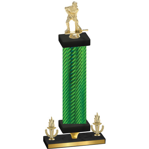 Premium Single Green Carbon Fiber Victory Hockey Trophy
