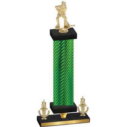 Premium Single Green Carbon Fiber Victory Hockey Trophy