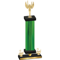 Premium Single Green Carbon Fiber Second Place Victory Trophy