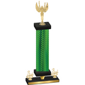Premium Single Green Carbon Fiber Third Place Victory Trophy