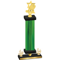 Premium Single Green Carbon Fiber Fourth Place Pickleball Trophy