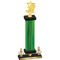 Premium Single Green Carbon Fiber Victory Pickleball Trophy