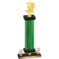 Premium Single Green Carbon Fiber Year Pickleball Trophy