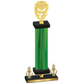 Premium Single Green Carbon Fiber Victory Pickleball Trophy