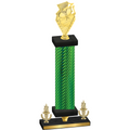 Premium Single Green Carbon Fiber Victory Pickleball Trophy