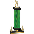 Premium Single Green Carbon Fiber Victory Shooter Trophy