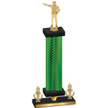 Premium Single Green Carbon Fiber Victory Shooter Trophy