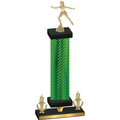 Premium Single Green Carbon Fiber Victory Skater Trophy
