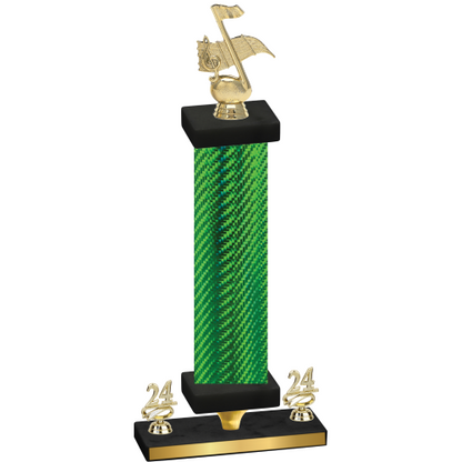 Premium Single Green Carbon Fiber Year Music Trophy