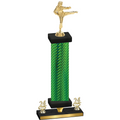 Premium Single Green Carbon Fiber Year Karate Trophy