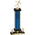 Premium Single Blue Glacier Year Running Trophy