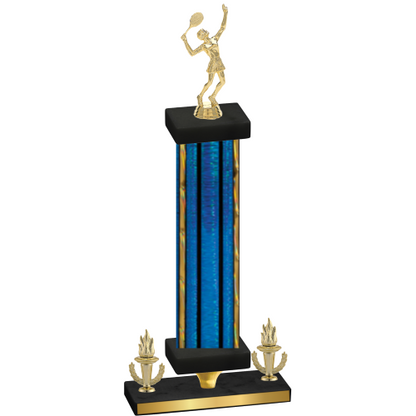 Premium Single Blue Glacier Victory Tennis Trophy