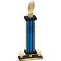 Premium Single Blue Glacier Third Place Football Trophy