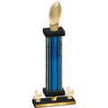 Premium Single Blue Glacier Fourth Place Football Trophy
