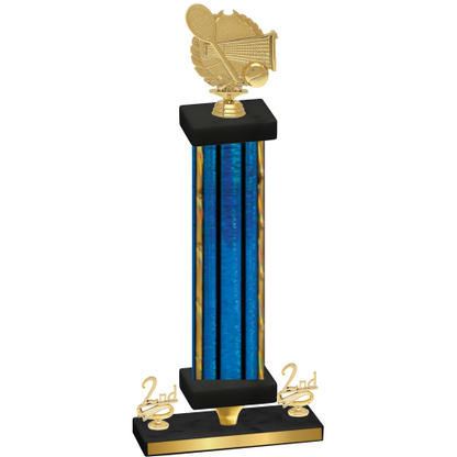 Premium Single Blue Glacier Second Place Tennis Trophy